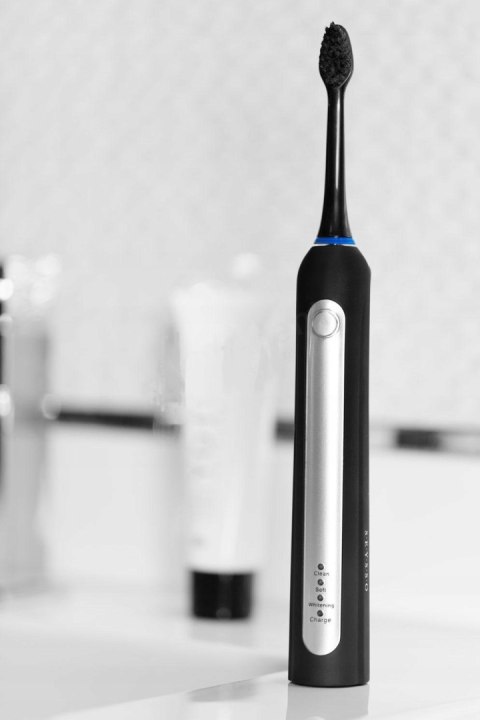 Seysso Sonic Szczoteczka 96K Ruchów, 3 Końvówki, Ipx7, Podróżne Etui Czarne
