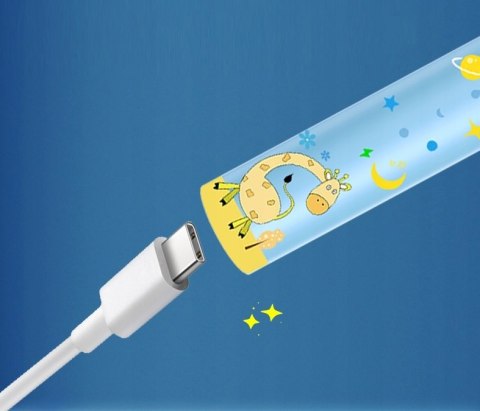 Soniczna Szczoteczka Do Zębów Heelly Dla Dzieci 4 Tryby Usb 3+Lat Niebieska