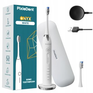 Soniczna Szczoteczka Do Zębów Pixiedent Onyx White 5 Trybów Ipx8 48K Drgań