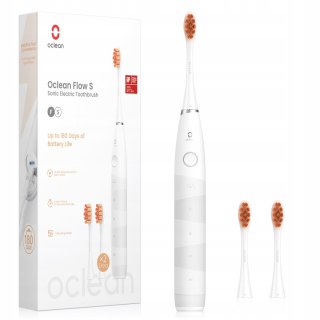 Soniczna Szczoteczka Oclean Flow Biała, 5 Trybów, 180 Dni Baterii Ipx7
