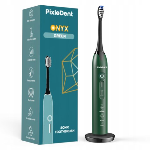 Soniczna Szczoteczka Pixiedent Onyx Green Z 5 Trybami I Czujnikiem Nacisku
