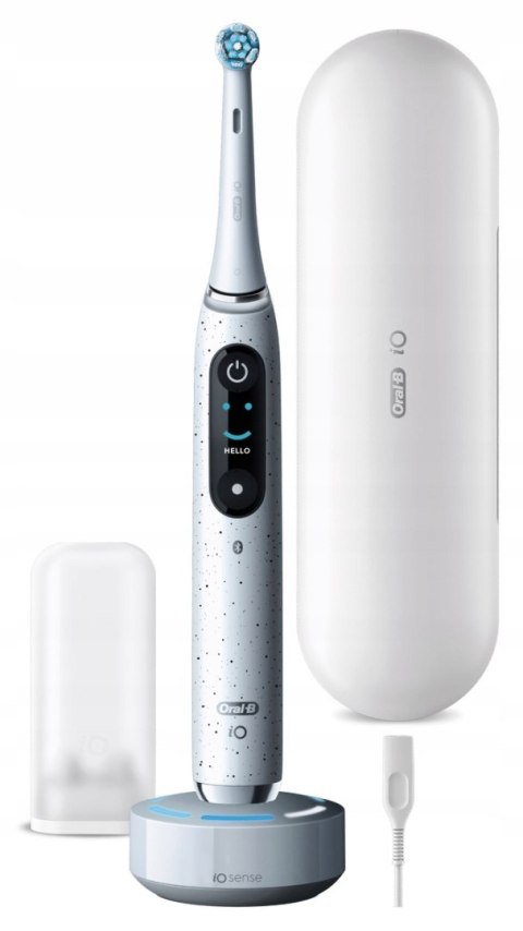 Szczoteczka Magnetyczna Oral-B Io 10 Biała Z Czujnikiem Nacisku Ai Ochrona