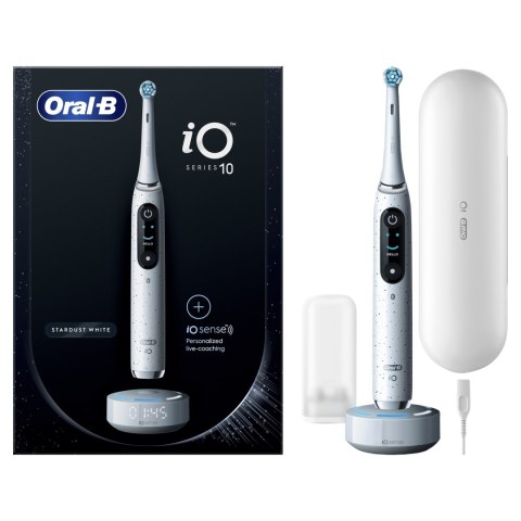 Szczoteczka Magnetyczna Oral-B Io 10 Biała Z Czujnikiem Nacisku Ai Ochrona