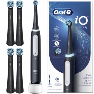 Szczoteczka Oral-B Io Series 4 Czarna Z Ai I 4 Końcówkami Ultimate Clean