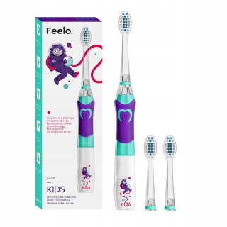 Szczoteczka Soniczna Dla Dzieci Feelo Kids, Miękkie Włosie Bateria Aaa