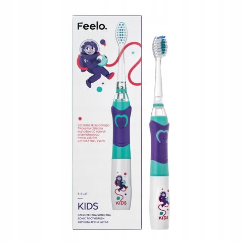 Szczoteczka Soniczna Dla Dzieci Feelo Kids, Miękkie Włosie Bateria Aaa