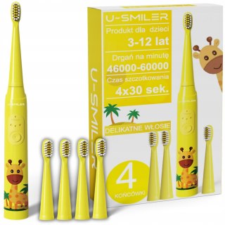 Szczoteczka Soniczna Dla Dzieci U-Smiler 3 Tryby 60 Tys. Drgań/Min Ipx7