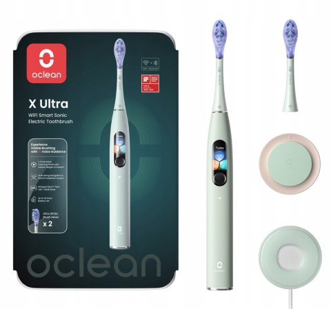 Szczoteczka Soniczna Oclean X Ultra Miętowa Z Ai I Turboclean 84 000 Ruchów