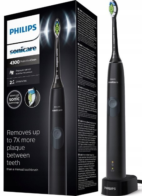 Szczoteczka Soniczna Philips Sonicare Hx6800 Czarny Z Czujnikiem Nacisku