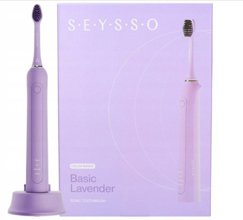 Szczoteczka Soniczna Seysso Basic Liliowa, 3 Tryby, 6 Tygodni Na Baterii