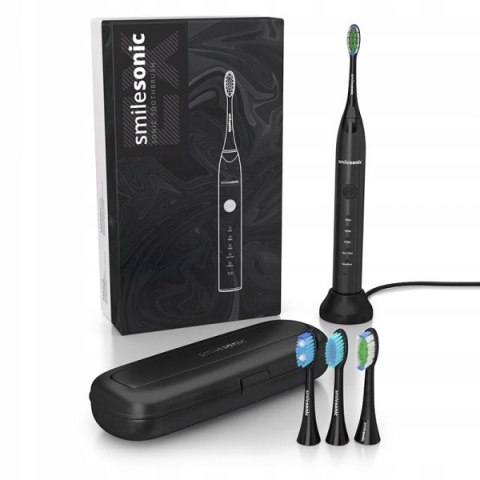 Szczoteczka Soniczna Smilesonic Ex Black 5 Trybów, 60 Dni Bez Ładowania