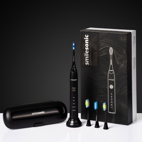 Szczoteczka Soniczna Smilesonic Ex Black 5 Trybów, 60 Dni Bez Ładowania