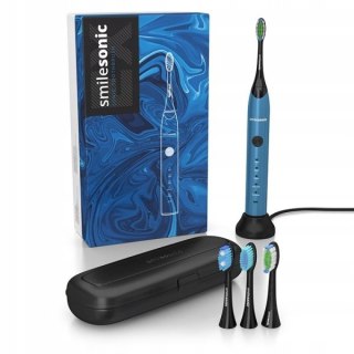 Szczoteczka Soniczna Smilesonic Ex Blue 5 Trybów, 4 Końcówki, Etui Podróżne