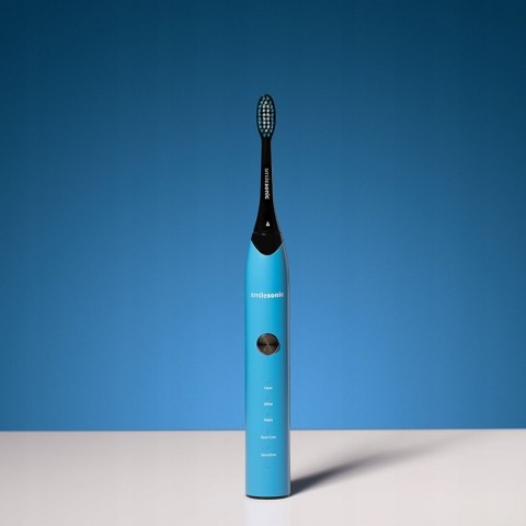 Szczoteczka Soniczna Smilesonic Ex Blue 5 Trybów, 4 Końcówki, Etui Podróżne