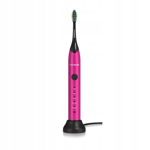 Szczoteczka Soniczna Smilesonic Ex Pink 5 Trybów 4 Nasadki 60 Dni Baterii