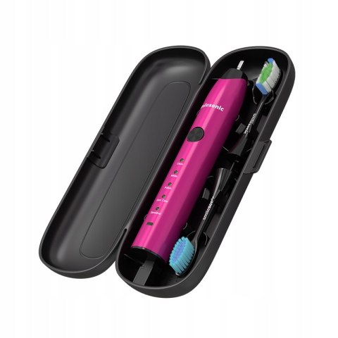Szczoteczka Soniczna Smilesonic Ex Pink 5 Trybów 4 Nasadki 60 Dni Baterii