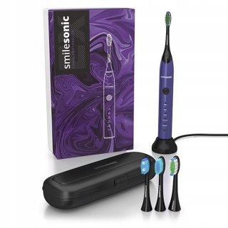 Szczoteczka Soniczna Smilesonic Ex Purple 5 Trybów + 4 Końcówki 75K Ruchów