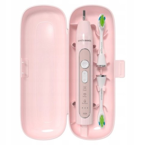 Szczoteczka Soniczna Smilesonic Up Pink 96K Ruchów, 9 Trybów, 6 Główek