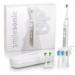 Szczoteczka Soniczna Smilesonic Up White 96K Ruchów 6 Końcówek Etui Biała