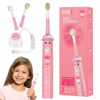Szczoteczka Soniczna Teesa Junior Dla Dzieci, 3 Tryby, Ipx7, Bateria 30 Dni