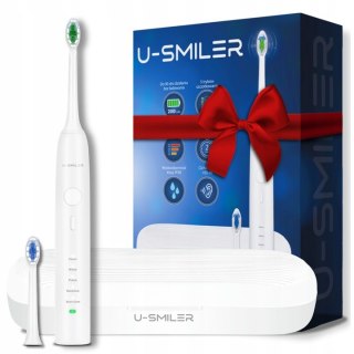 Szczoteczka Soniczna U-Smiler Ipx8 5 Trybów 2 Końcówki Etui 90 Dni Pracy