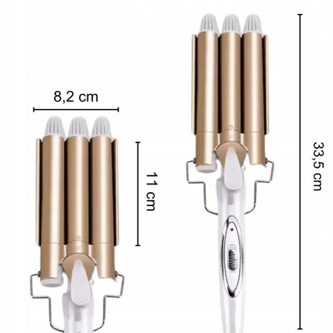 Falownica Do Włosów Lokówka 2W1, 30 Sekund, Jonizacja, Ceramiczne Rolki