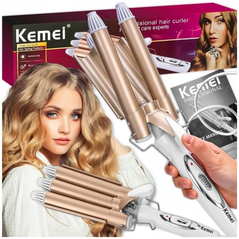 Falownica Kemei Km-1010 Ceramiczna 2-Stopniowa Jonizacja 30Sek. Nagrzewanie