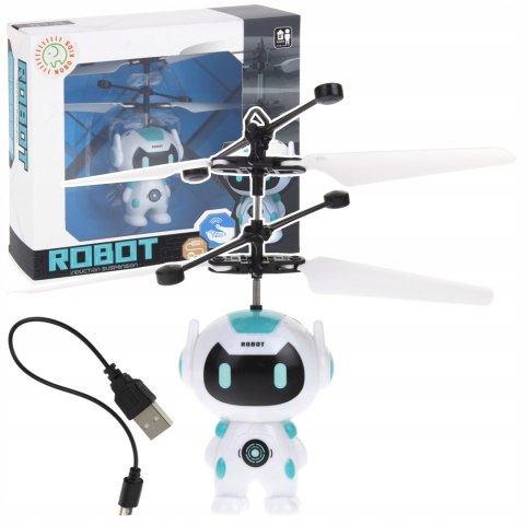 Latający Dron Robot Dla Dzieci 8+ Sterowany Gestem Dłonią Usb 16X16x13 Cm