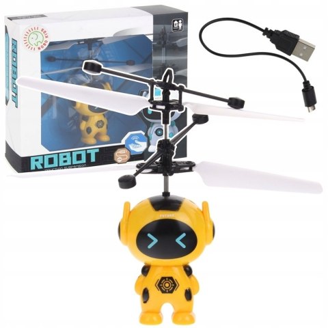 Latający Dron Robot Dla Dzieci 8+ Sterowany Gestem Dłonią Usb 16X16x13 Cm