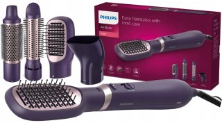 Suszarka Lokówka 2W1 Philips 800W, 4 Nasadki, Z Jonizacją I Olejek Arganowy