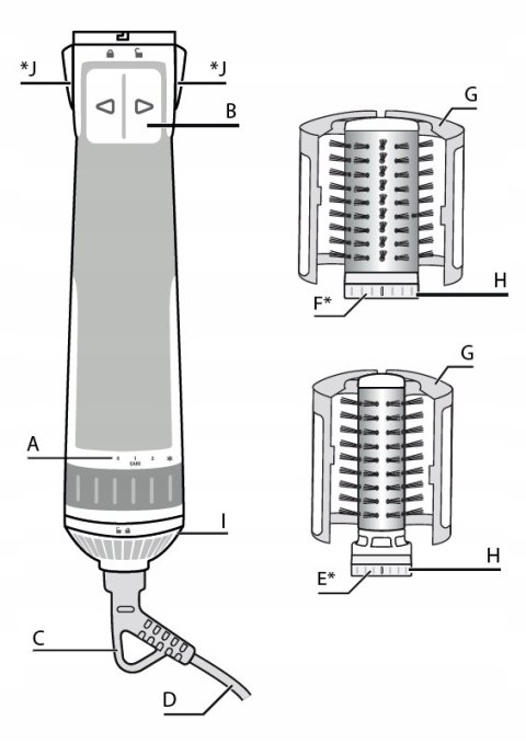Suszarko-Lokówka Rowenta 1000W, 2 Obrotowe Szczotki 50/40 Mm, Jonizacja