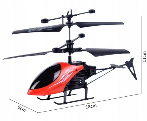 Zdalnie Sterowany Helikopter Rc Led Usb, 4 Kolory, Pilot, Akumulatorowy