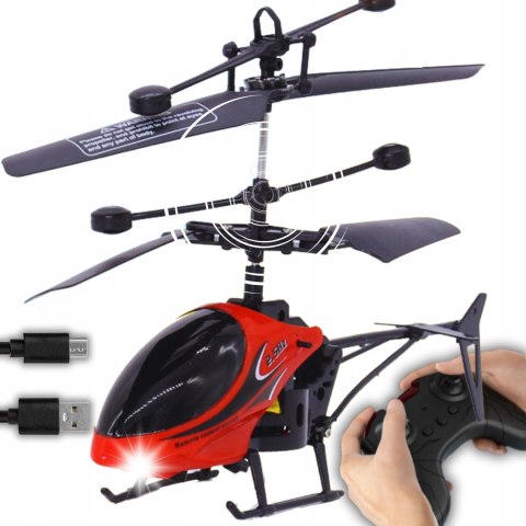 Zdalnie Sterowany Helikopter Rc Z Led I Żyroskopem, Długi Czas Lotu 75 Min