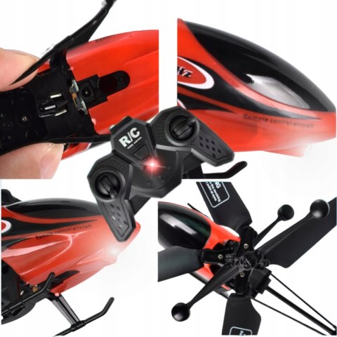 Zdalnie Sterowany Helikopter Rc Z Led I Żyroskopem, Długi Czas Lotu 75 Min
