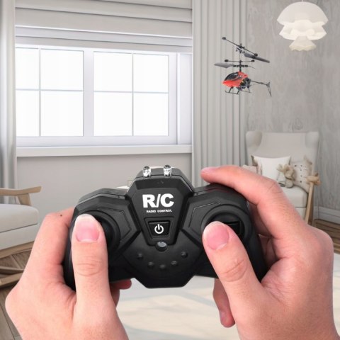 Zdalnie Sterowany Helikopter Rc Z Żyroskopem Led Dla Dzieci Początkujących