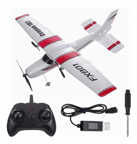 Zdalnie Sterowany Samolot Fx801 Rc Cessna 182 Motoszybowiec 120M Zasięgu