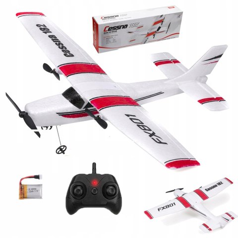 Zdalnie Sterowany Samolot Fx801 Rc Cessna 182 Motoszybowiec 120M Zasięgu