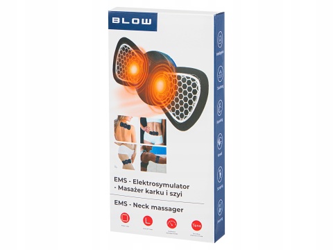 Masażer Elektrostymulator Szyi Karku Mięśni Brzucha Ems 8 Trybów Usb Pilot