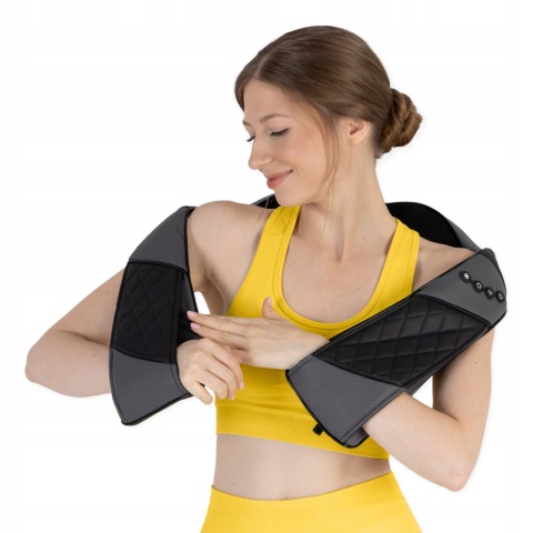 Masażer Masujący Grzejący Elegancka Torba Zestaw Szyi Karku Shiatsu Luxury+