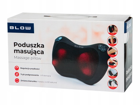 Masażer Shiatsu Poduszka Masująca Do Ciała Karku Stóp Ładowarka Samochodowa
