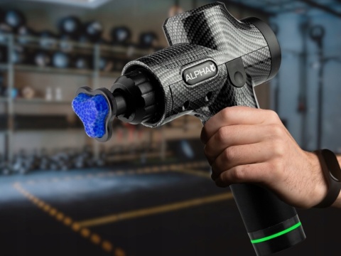 Masażer Do Ciała Alpha Pro - Pistolet Do Masażu Z 8 Końcówkami