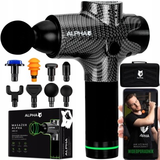 Masażer do ciała Alpha Pro - Pistolet do rozluźnienia mięśni 200W