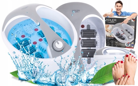 Masażer Do Stóp Wodny Podczerwieć Bąbelki Wibracje Hydromasaż