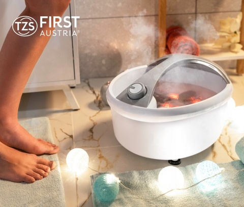 Masażer Do Stóp First Austria Podgrzewanie Wibracje + Bąbelki, Hydromasażer
