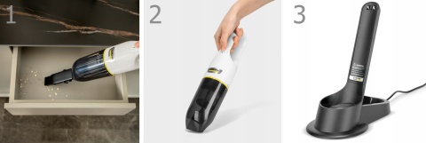 Odkurzacz Ręczny Karcher CVH 3 Plus - Bezprzewodowy Akumulatorowy 70W
