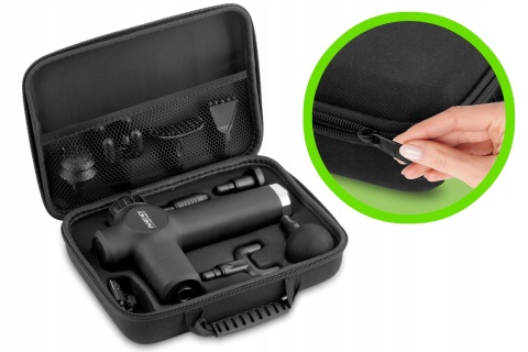 Pistolet Do Masażu Neo-Sport, 8 Końcówek, Relaksujący Masaż Ciała
