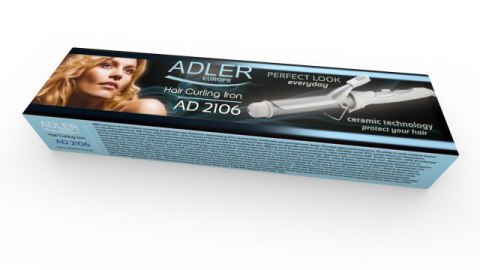 Ceramiczna Lokówka Adler Ad2106 25Mm Ptc, Ceramika, Obrotny Kabel 40W 220V
