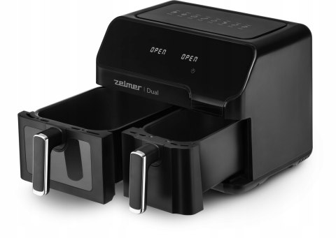 Frytkownica Beztłuszczowa 2700W 9L Dual Zelmer Z 8 Programami I 2 Komorami