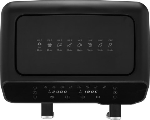 Frytkownica Beztłuszczowa 2700W 9L Dual Zelmer Z 8 Programami I 2 Komorami