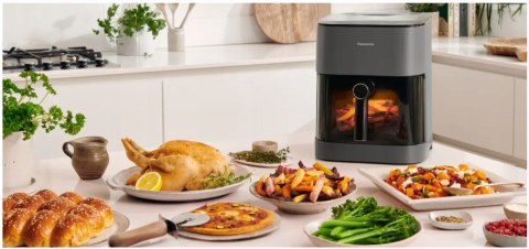 Frytkownica Beztłuszczowa Air Fryer 1450W 5L Z Okienkiem Led 360° Powietrza